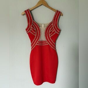 The Clothing Company LA Boutique Silver Embellished Dress